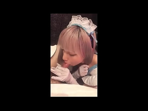 ❤️ יפני איידול [מאיוקה], תחפושת עוזרת צרפתית, חלק 1, מציצה וטלטלה עם קרם ❌ פורנו אצלנו ❌❤